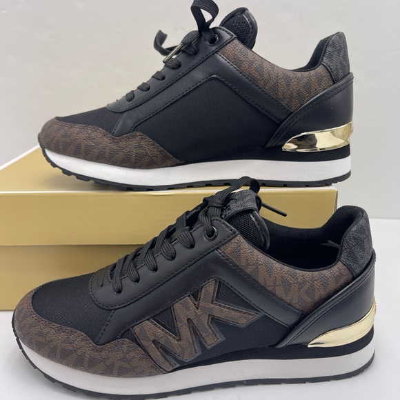 Michael Kors Shoes - Michael Kors MADDY TRAINER MK SIG SM/MK PATCH
49F1MAFS1B Athletic Sneakers
Brown